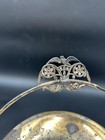 Antique Quadruple Silver Plate 1850 Brides Basket Bird Design  Trinket Basket