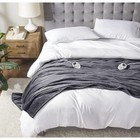 Serta Electric Heated Plush Blanket  Perfectsleeper  Gray King  100  X 92  