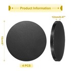 4pcs Cake Boards 6 Inch Round Cake Drum Circle Cake Base Black