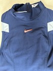 Nike Girls Zenvy Dri-fit Short Bodysuit Navy Blue Size Small 4 6