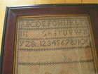 19th Century 1824 Lydia Yates Burr s Sampler 1-14-1824 8 Years Old