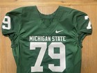 Michigan State Spartans Game Worn Ncaa Football Jersey  79