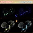 2pcs 3d Printed Dragon Glow  Mystery Egg Glow Large  Black Green Blue 