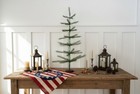 Primitive Farmhouse 36  Emerald Green Feather Tree