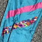 Vintage 80s Casual Isle Parachute Windbreaker Lined Track Pants Jogger Sz Small