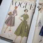 Lot Of 4 Vintage Vogue 1950   s Women s Sewing Patterns Complete  Sz 18