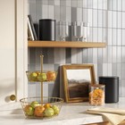 Gold Tiered Wire Fruit Basket Gold - Threshold