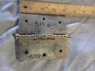 Antique Vintage Ornate Cast Iron Victorian Steeple 3 Hole Door Hinge