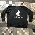 Vintage 50   s 60   s Big Wrig Wisconsin Radio Broadcast Black Gusset Sweatshirt L