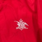 Vintage Anheuser-busch Bomber Jacket     Red   Gray     Made In Usa     Size Large