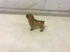 Vintage Shar Pei Dog Figurine Ceramic Brown Standing
