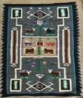 Navajo Pictorial Storm Pattern Rug