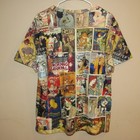Retro Vintage Magazine French Pin Up Fashion All Over Print T Shirt Women s Xl 