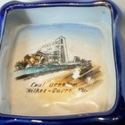 Wilkes Barre Pa Pennsylvania Coal Breakers Antique Cobalt Souvenir Trinket Dish