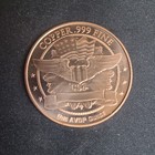 Two 1 Oz Trade Dollar Copper Round  999 Fine Copper Bullion