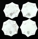 Set Of 4 Octagon Halloween Spider Web   Spider Coaster Set
