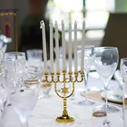 6 6  Hanukkah Menorah 7 Branch Silver Menorahs For Chanukah  Rotating Style  Jew