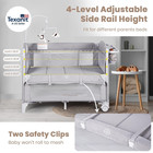 Baby Bassinets Bedside Sleeper  4 In 1 Portable Bedside Crib W mattress  Diaper 