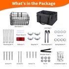 Bike Basket For Dogs   Cats  Large Capacity  Front rear Mount - Ebike Ready
