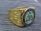 Dodge Brothers Detroit   gold Nugget  Chrome Ring  9 Nos Hi- Quality Class Rare