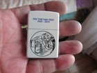 Nos Zippo Cigarette Lighter  white Gloss Case  try Fan Test 1932-2012  dated C 18