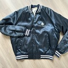 Vintage Anheuser Busch Satin Jacket Blue Color Medium M