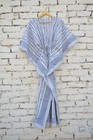 Vintage Indian Hand Block Print Cotton Kaftan Short Dress Caftan