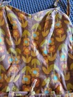 Antique Catalina 1950   s 1960s Cotton Swimsuit Playsuit Flowered Fun Xs Rare