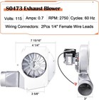 80472   80473 Distribution Convection Blower Motor For Ussc  Ashley Pellet Stove