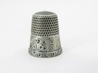 Antique Simon Brothers Sterling Silver Sewing Thimble 5 2 Grams