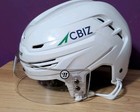 Caden Pattison Game Used Warrior Hockey Helmet Sphl Roanoke Rail Yard Dawgs M