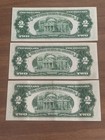 1953 1953a 1953b  2 Star Note Lot Of 3 - Red Seal United State Note