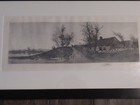 Etching Antique E L Fields Cottage 1891 Radtke   Lauckner 17 25 X31 framed Read 