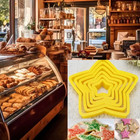 6pcs Multi-size Stainless Steel Star Cookie Cutters For Cake Biscuit Fondant Veg