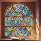 Window Privacy Film  Static Cling Stained Glass Window Film Decorative  Non-a   