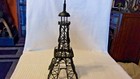 Vintage 12  Tall Black Metal Eiffel Tower Statue  Hand Made