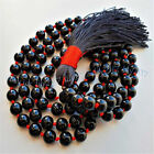 Black Agate 108 Prayer Beads Mala Necklace Tibet Buddhist Meditation Rosary Yoga