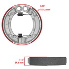 For Yamaha Grizzly 350 Yfm350 4wd 2007-2014 Front Pads Rear Brake Shoes
