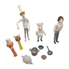 Disney Pixar Ratatouille Figure Lot Linguini Colette Skinner Kitchen Accessories