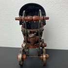 Vtg Mini Wicker Baby Doll Carriage Buggy Stroller     Victorian Style Home Decor