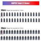 61pcs Quick Car Tire Repair Set  Vacuum Rubber Nails   Screwdriver Tool Kit