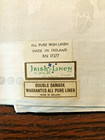 Vtg Pure Irish Linen Double Damask Tablecloth   6 Napkins Chrysanthemum Nos