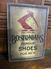 Vintage Brass Bostonians Shoes For Men Sign 7    X 5   