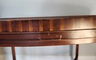 Baker Furniture Historic Charleston Mohagany   Satinwood Tray Table Needs Tlc 