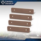 Brown Composite Decking Boards End Cap Set  4 Pcs In One Package   5 5   