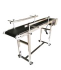 110v Pvc Conveyor 47 2 x7 8 x29 5  Electric Transport Machine With 2 Guardrail