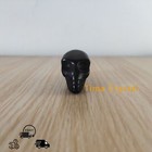 55g Natural Obsidian Hand Carved Crystal Skull Realistic Crystal Reiki Healing