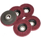 5pcs 4-1 2  320 Grit Polishing Grinding Buffing Wheel Flap Discs For Grinder