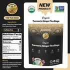 - Organic Turmeric Ginger Tea Bags - For Health   Wellbeing - With Antioxidants 