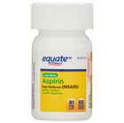 Equate Low Dose Aspirin Pain Relief Safety Coated Tablets  81 Mg  60 Count